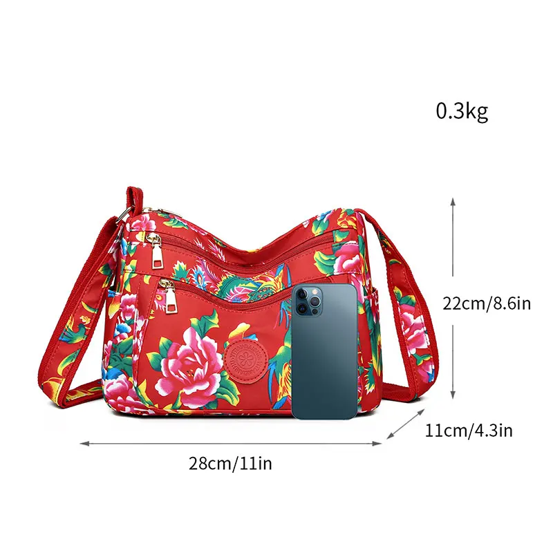 Big Flower Coat Series Personalized Women\'s Bag Classic All Match Shoulder Bag Quality Fashion Trendy Shoulder Messenger Hobos