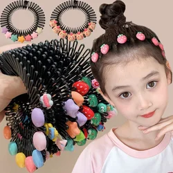 Cute Cartoon Star Hairpins Children Bangs Broken Hair Insert Comb Hairpins Girls Kid Candy Color Sweet Hair Hoop Accessories