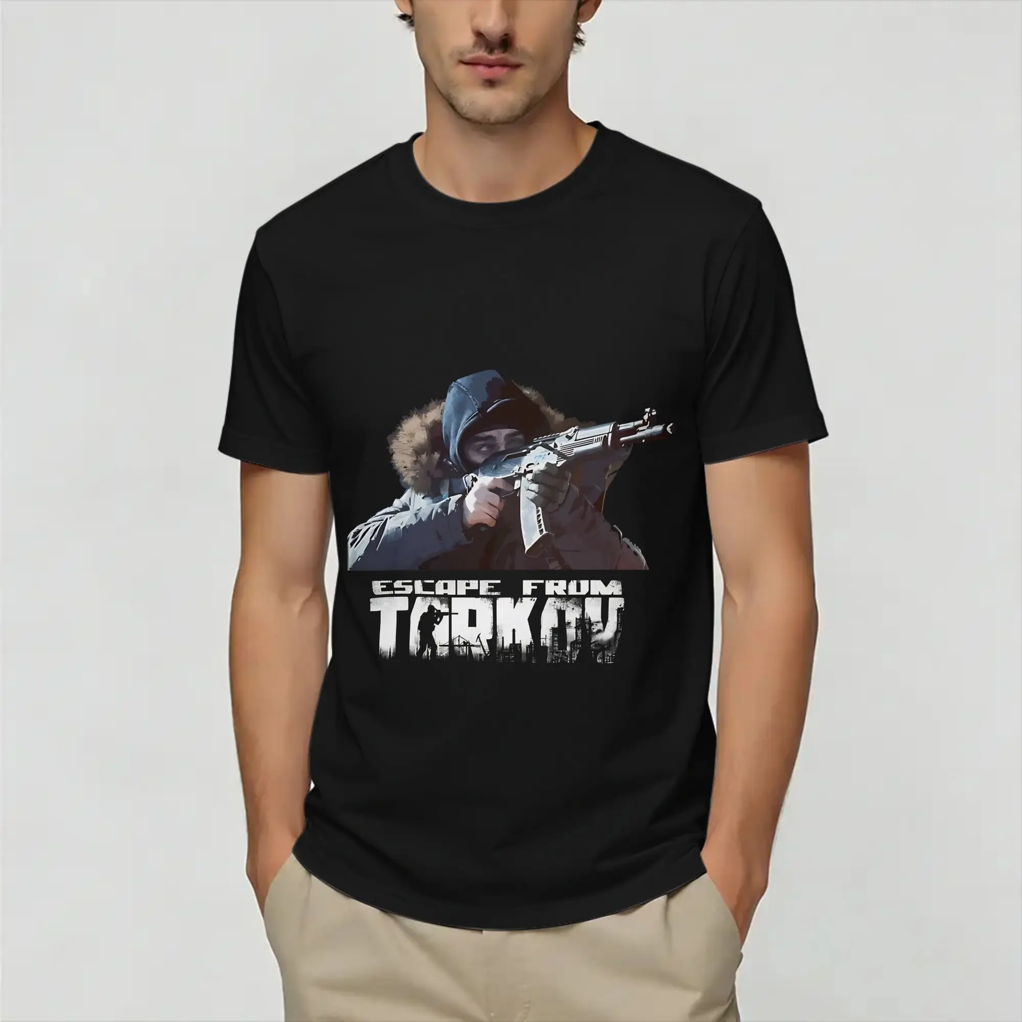 Men's T-Shirts Scav Run Awesome 100% Cotton Tees Short Sleeve  Escape from Tarkovs   T Shirts Crew Neck Clothing Unique
