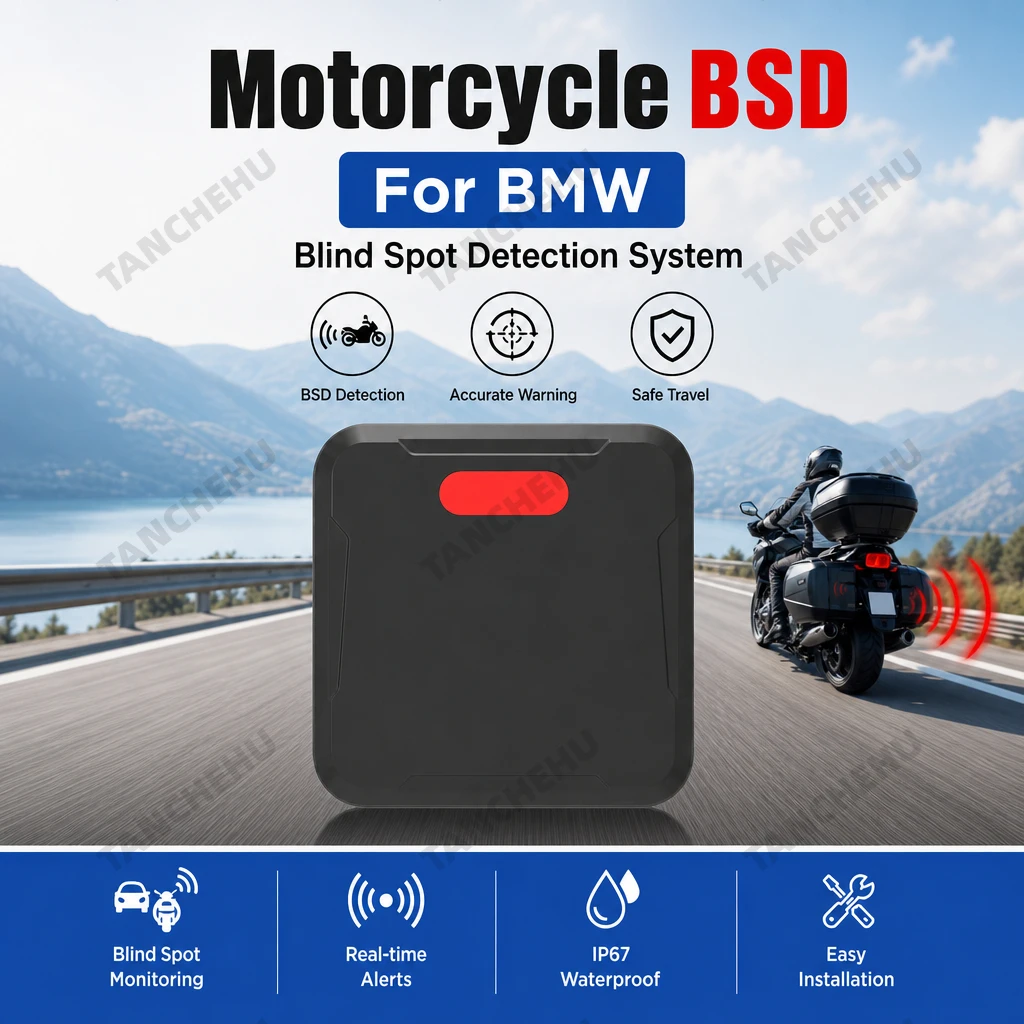 Motorcycle Blind Spot Detection Radar BSD Kit Visual Warning Assist for BMW R1200GS F900GS S1000RR M1000RR Moto Accessories