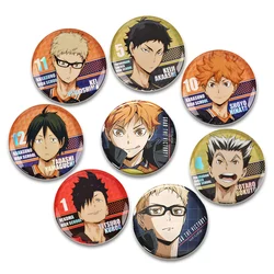 Vendita calda Anime giapponese Haikyuu Spille in banda stagnata Zaino Spilla divertente Distintivi Shoyo Hinata Timeskip Sakusa Atsumu Periferico regalo