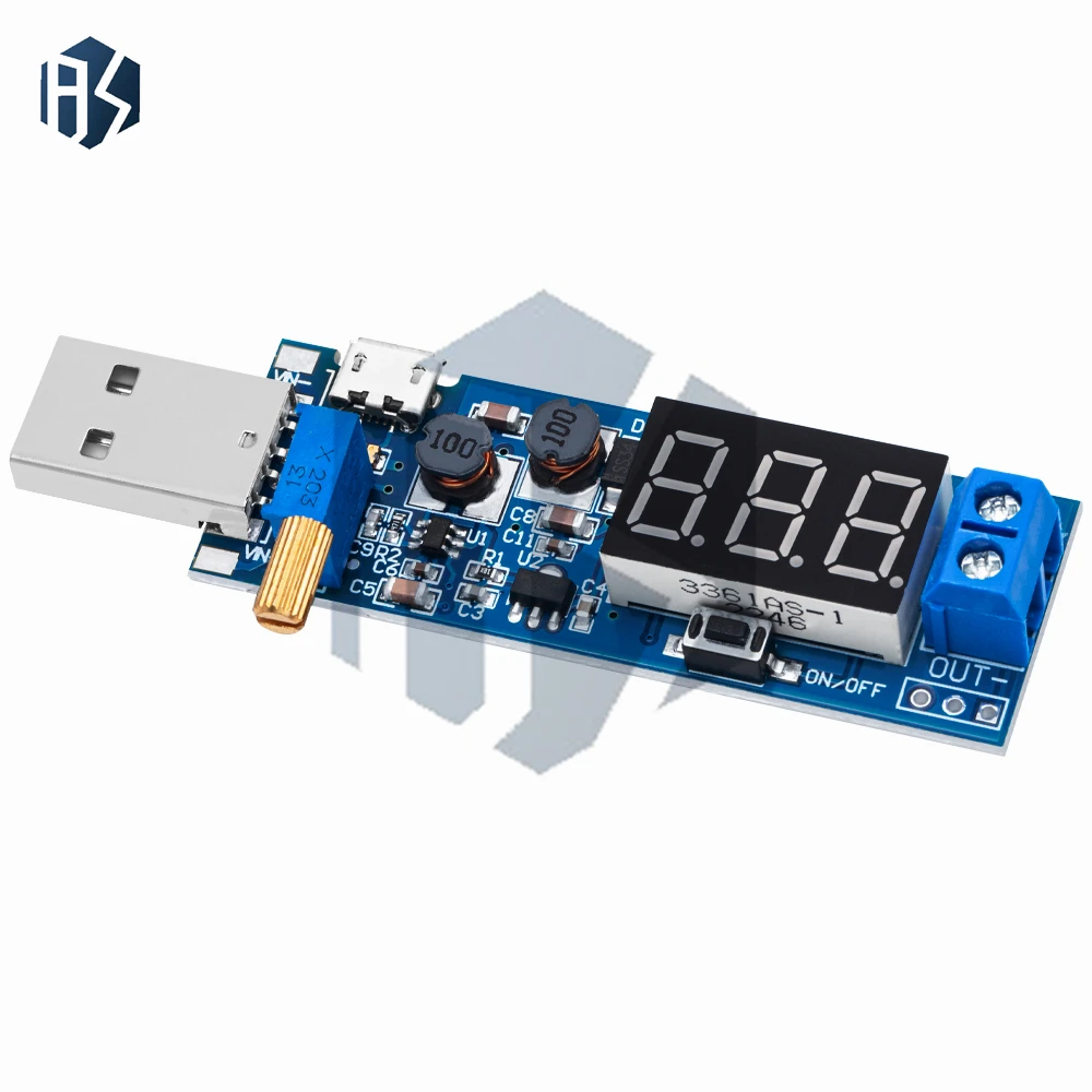 DC-DC 5V à 3.5V / 12V USB Module d'alimentation abaisseur réglable Boost Buck convertisseur sortie DC 1.2V-24V