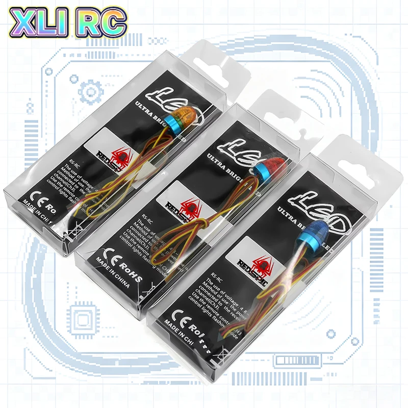 Multi-function LED Light Strobing Flashing Rotating Lamp for 1/10 RC Model Car 1/14 Tamiya Tractor RC Engineering Truck Upgrade