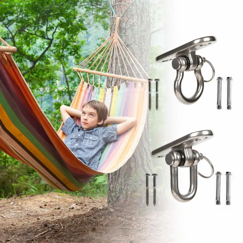 

1 Set Ceiling Hook Rotatable Simple Installation Chair Hook Rustproof Hammock Chair Sandbag Swing Hook Kit Home Supplies 천장 후크