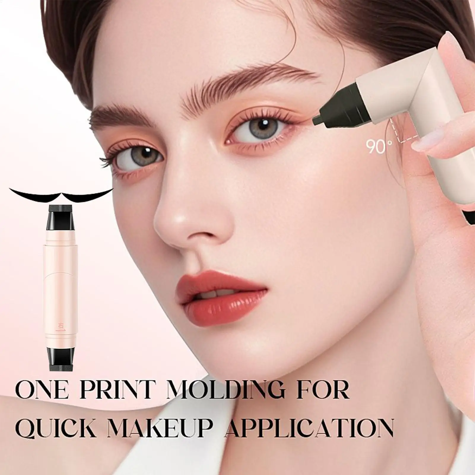 Black Eyeliner Stamp Brown Eyeliner Stencils Pencil Smooth Precise Pen Tool Quick-drying Liquid Eyeliner Gift For Girlfriend view 3