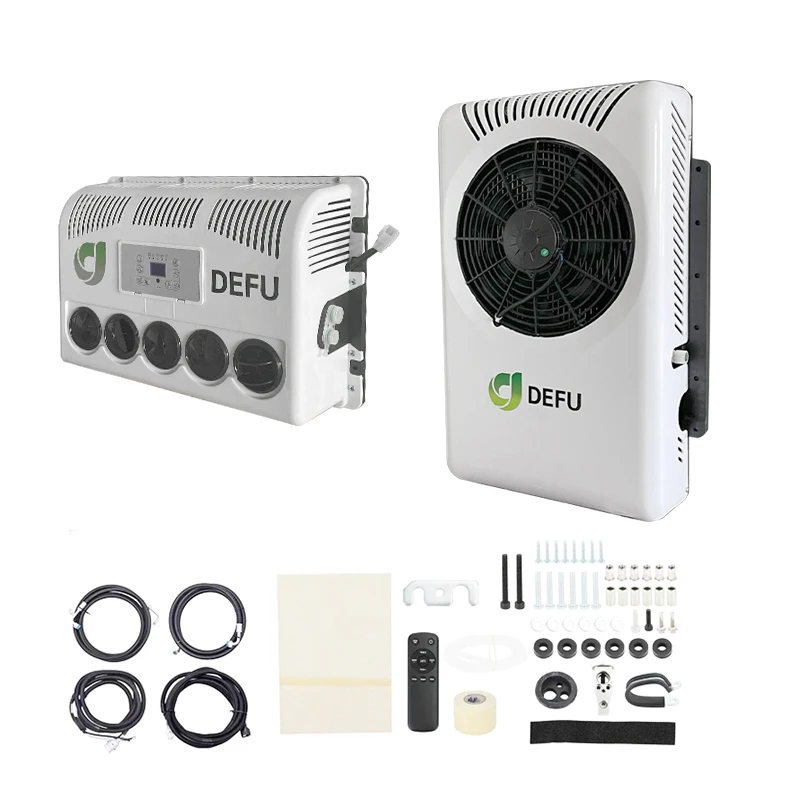 

AC Battery Power Cabin Unit Kit Parking Truck 24v air Conditioner Split air Conditioning for Truck Car Van