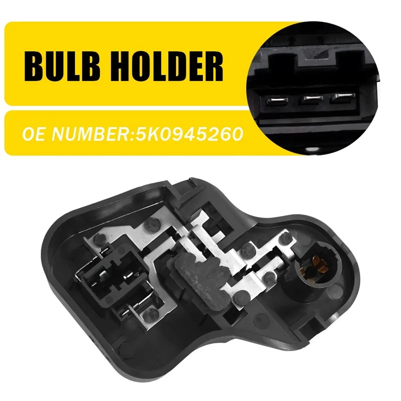 For VW Golf 6 MK6 2009-2013 5K0945260 Rear Right Side Inner Tail Light Bulb Holder Tail Light Bulb Holder