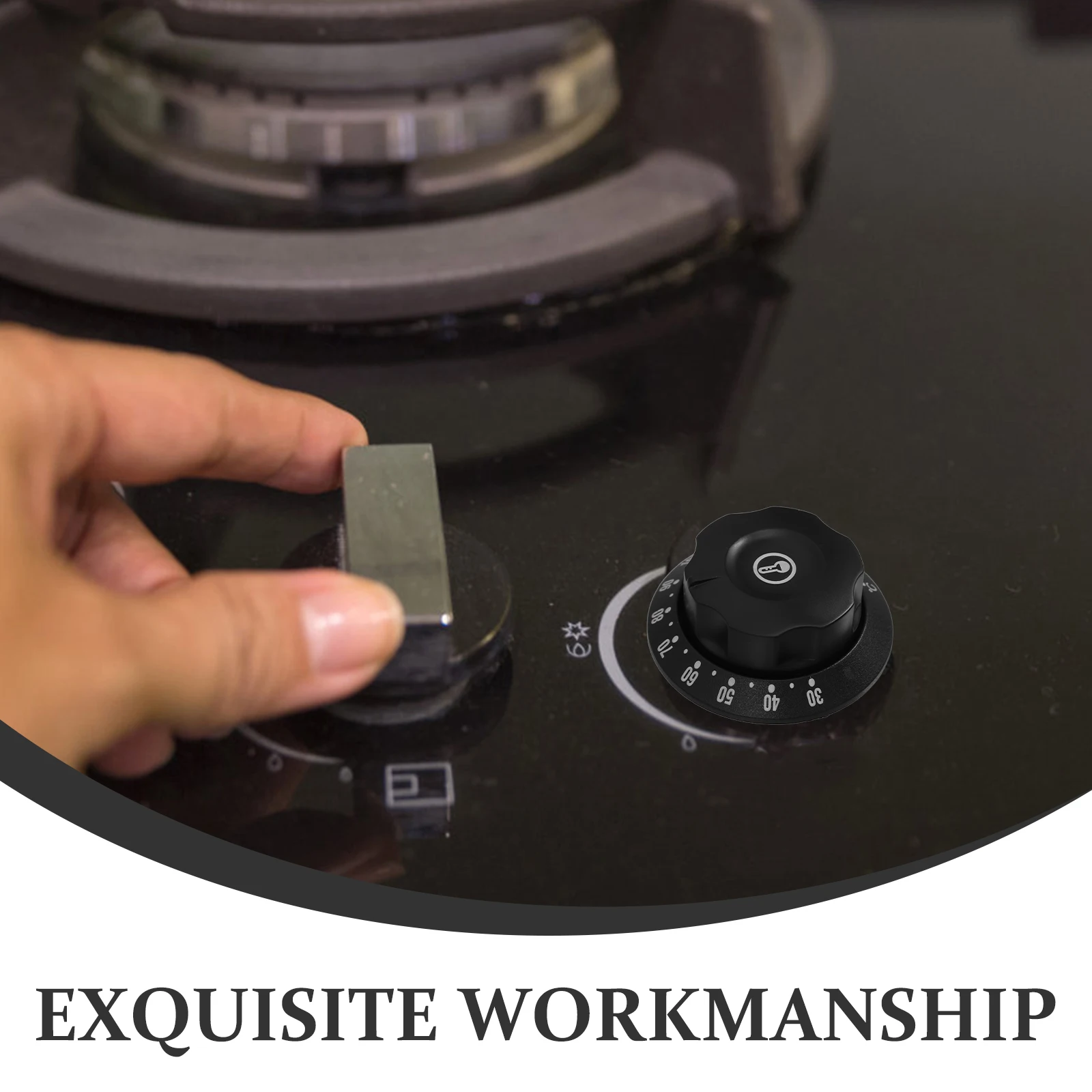 

2pcs Home Appliance Switch Button Fryer Thermostat Knob Cover Gas Range Replacement Stove Oven Knobs Temperature Control