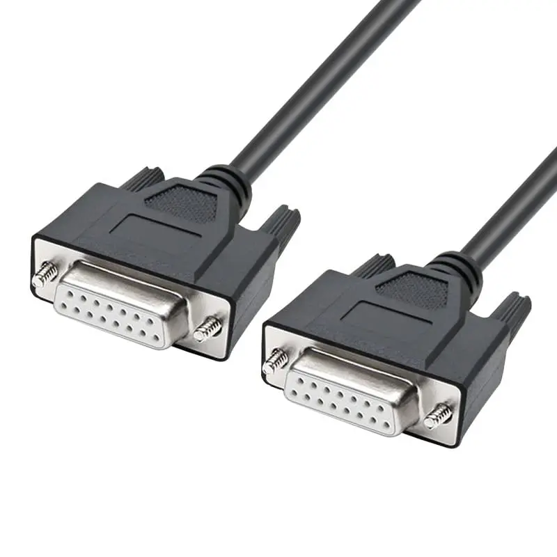 Industrial DB15 Cable,Female to Female 2 row 15 pin Cable1 Meter