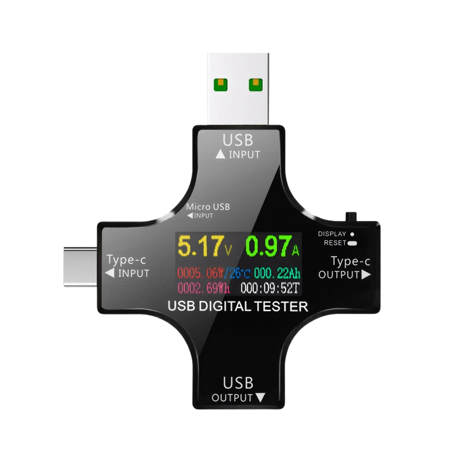 Type-C PD Digital Voltmeter Alarm System Equipped Low-energy Consumption Protection Load Impedance Regular style