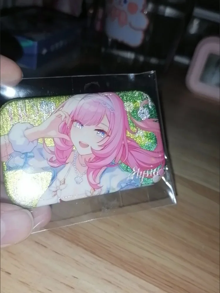 Honkai Impact 3rd Summer Friendship Resort Elysia Silver Glitter Pin Badge Cosplay Accessories for Clothes Backpack Brooch Gifts