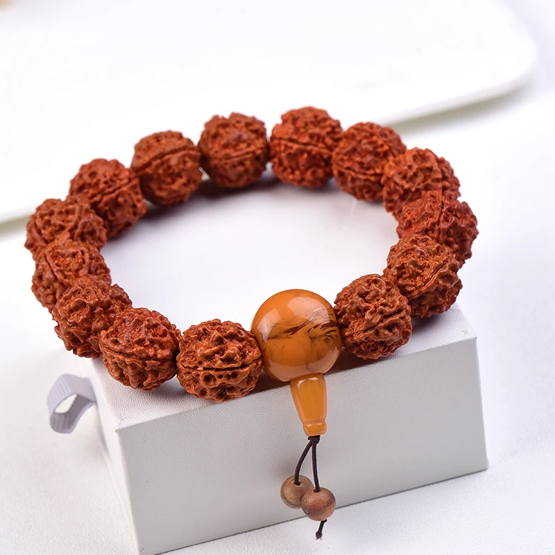 1PC Natural Wood Make the bodhi Lima-wood  Bracelets Increase Charm Raw Simple Lima-wood Jewelry For Man Jewelry Souvenir Gift