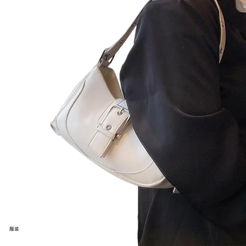 D0UD Solid Color Trendy Bag Simple Fashion Shoulder Bag for Women Girl Crossbody Bag