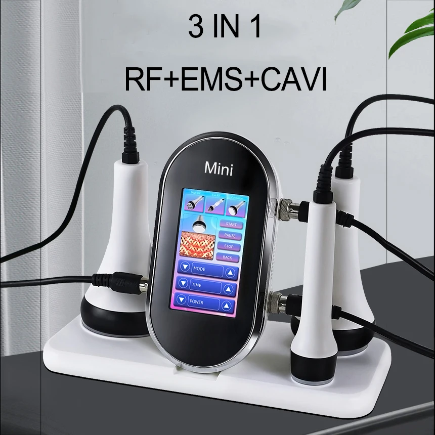 Siêu Âm Cavitation Máy 40Khz RF Tế Bào Chết Máy Massage Căng Da Mặt Mỡ Giảm Tốc Giảm Béo Toàn Thân Làm Đẹp Da Se Khít Chăm Sóc Da