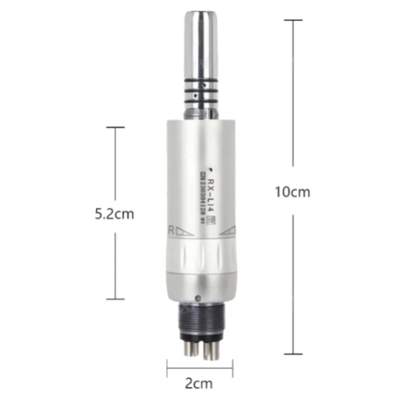 Lab 4 Holes Low Speed Internal Waterway Pneumatic Motor for Contra Angle Straight Handpiece Slow Cooling Anti Slip Best Tool