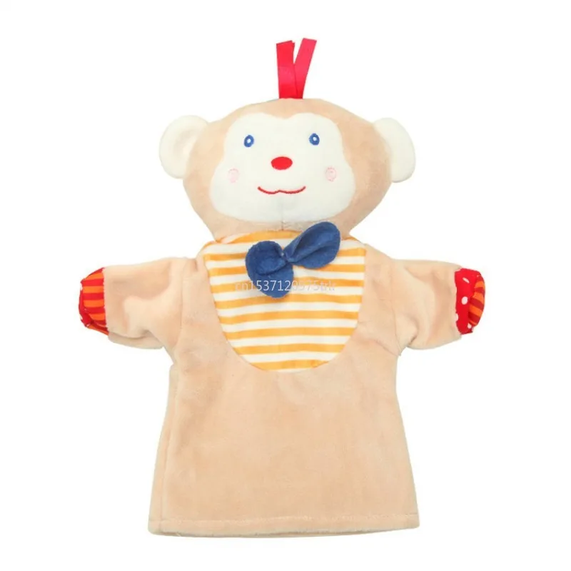Novo macaco fantoche mostrar crianças brinquedos dos desenhos animados animais crianças presentes fantoche de mão brinquedos de pelúcia brinquedo de pelúcia boneca brinquedos educativos