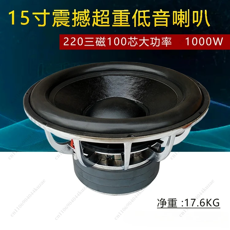 15 Inch 220 Magnetic High Power Super Heavy Subwoofer Unit, Home Theater Speaker Component