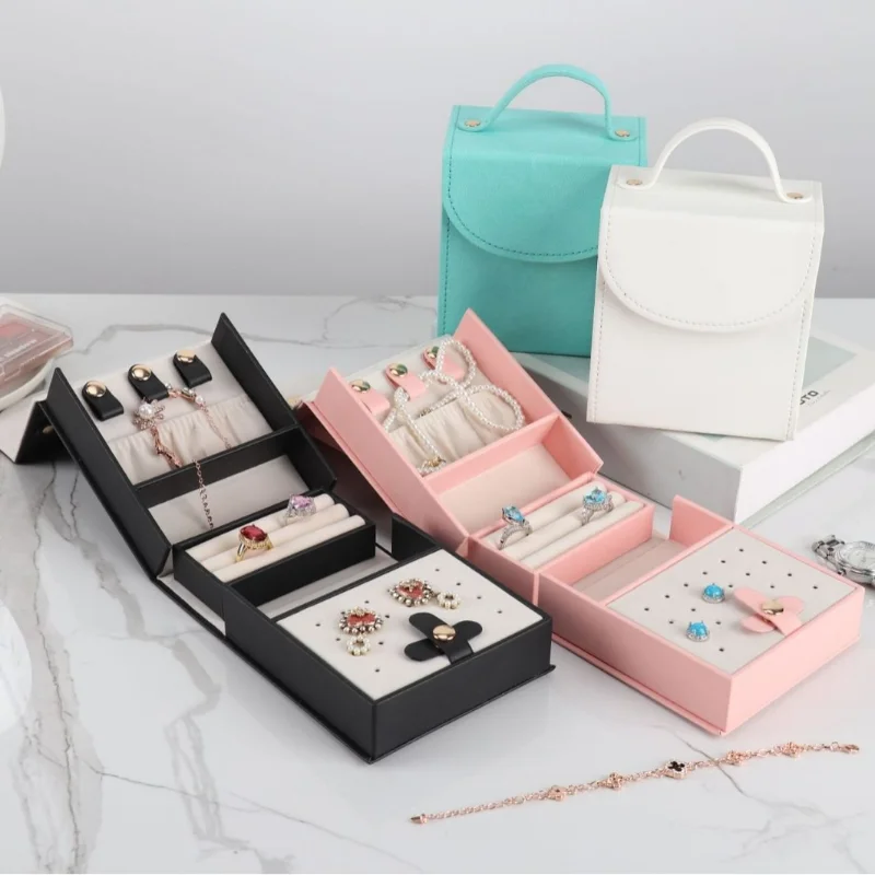 leather-jewelry-storage-bag-women's-travel-necklaces-organizer-bag-waterproof-earrings-case-large-capacity-ring-storage-box
