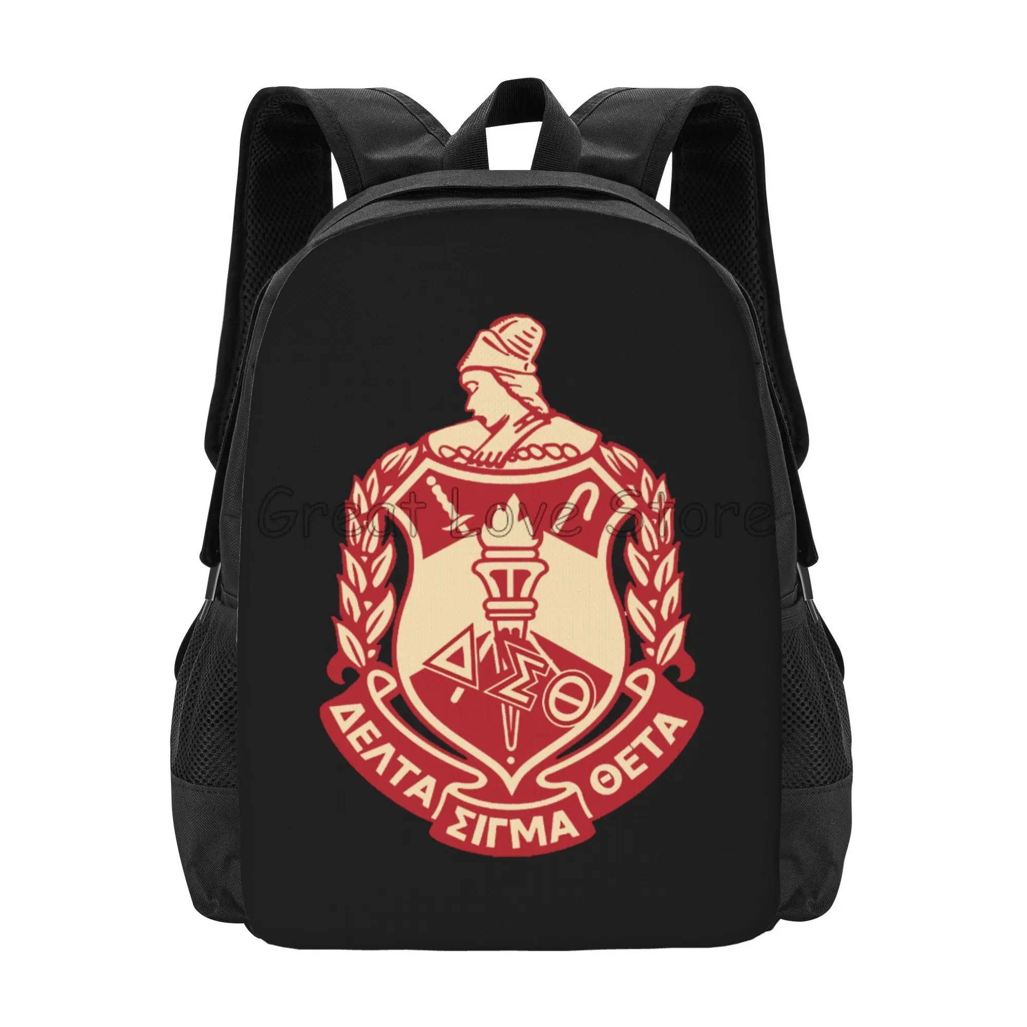 Mochila de regalo de hermandad Delta Sigma Theta, mochila para ordenador portátil de viaje para mujer, mochila diaria, mochila escolar con correa ajustable para el hombro