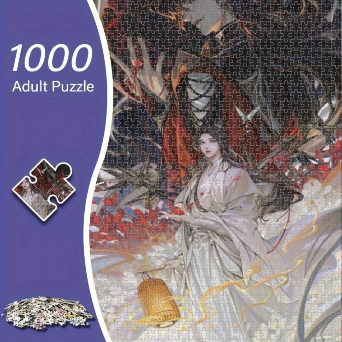 1000 قطعة من ألغاز الكبار - ألعاب ذكاء DIY المحدبة - رائعة للبالغين والأسرة لليالي الألعاب ENPAP Anime Heaven الرسمية #1