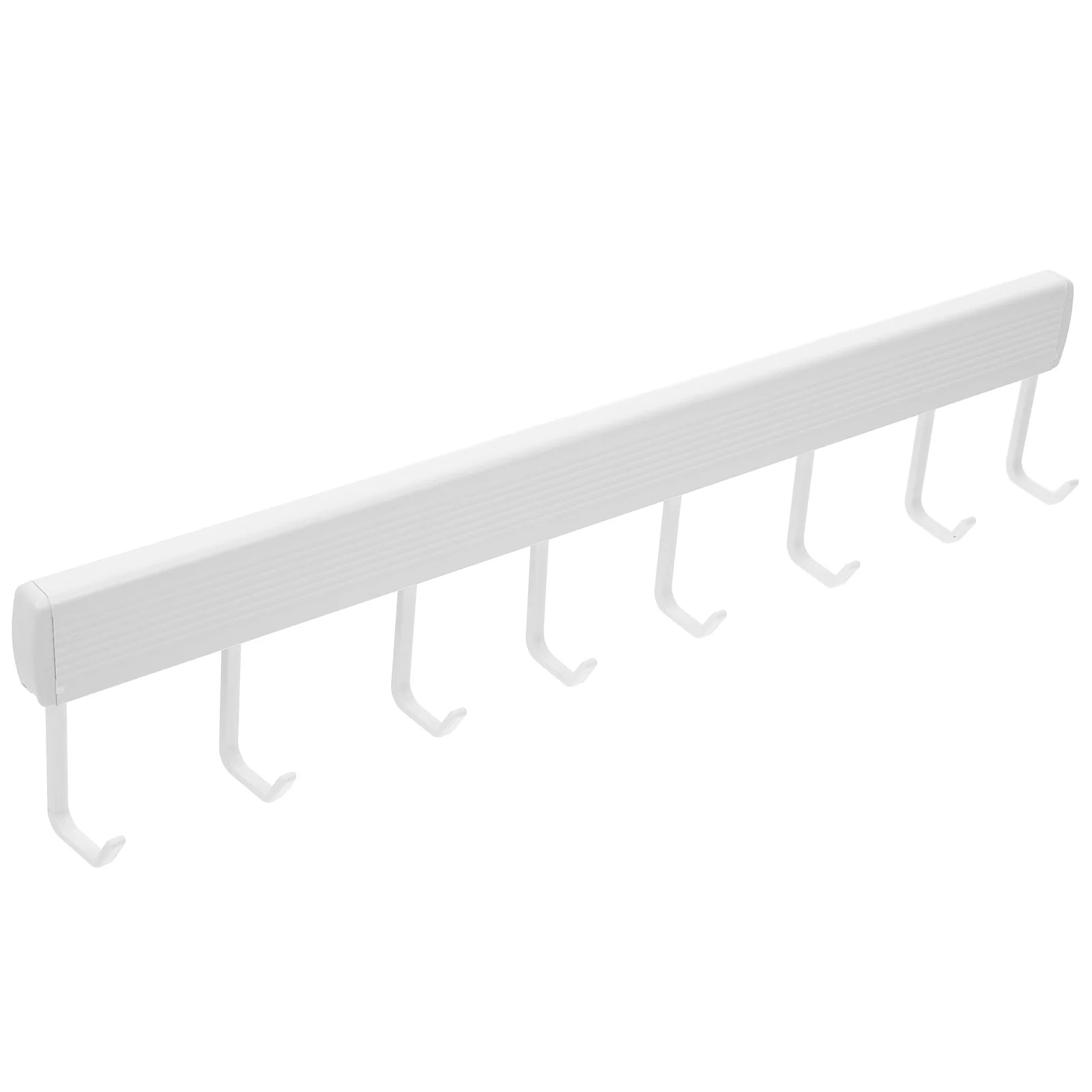 

8 Hooks No Punching Wall Hanging Rack Kitchen Bathroom Adjustable Shower Hooks Cabinet Towel Entryway Coat Hanger Storage