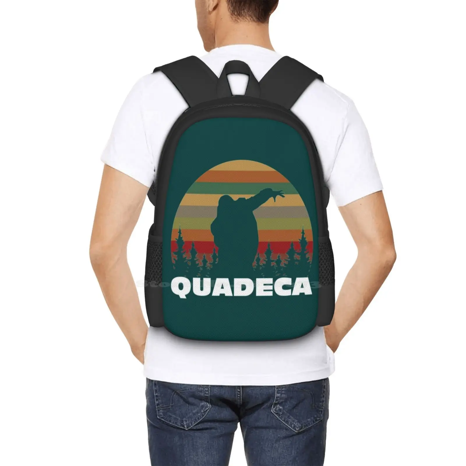 حقيبة ظهر من Quadeca بتصميم فريد وتصميم نمط أساسي حقيبة ظهر للطلاب Quadeca 13 Quadeca 26 Quadeca 37 Quadeca Quadeca