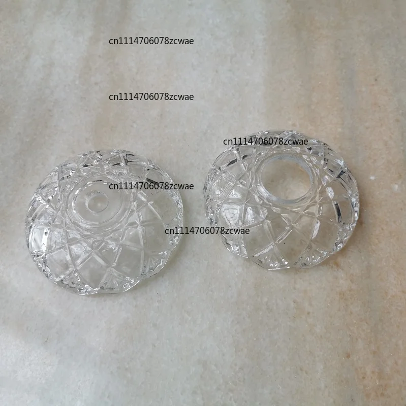 2Pcs Glass Crystal Dia100mm Bobeches Bowl, Lamp Elbow Support, Candle Holder, Wedding Decor, Chandelier Tray, Light Accessories
