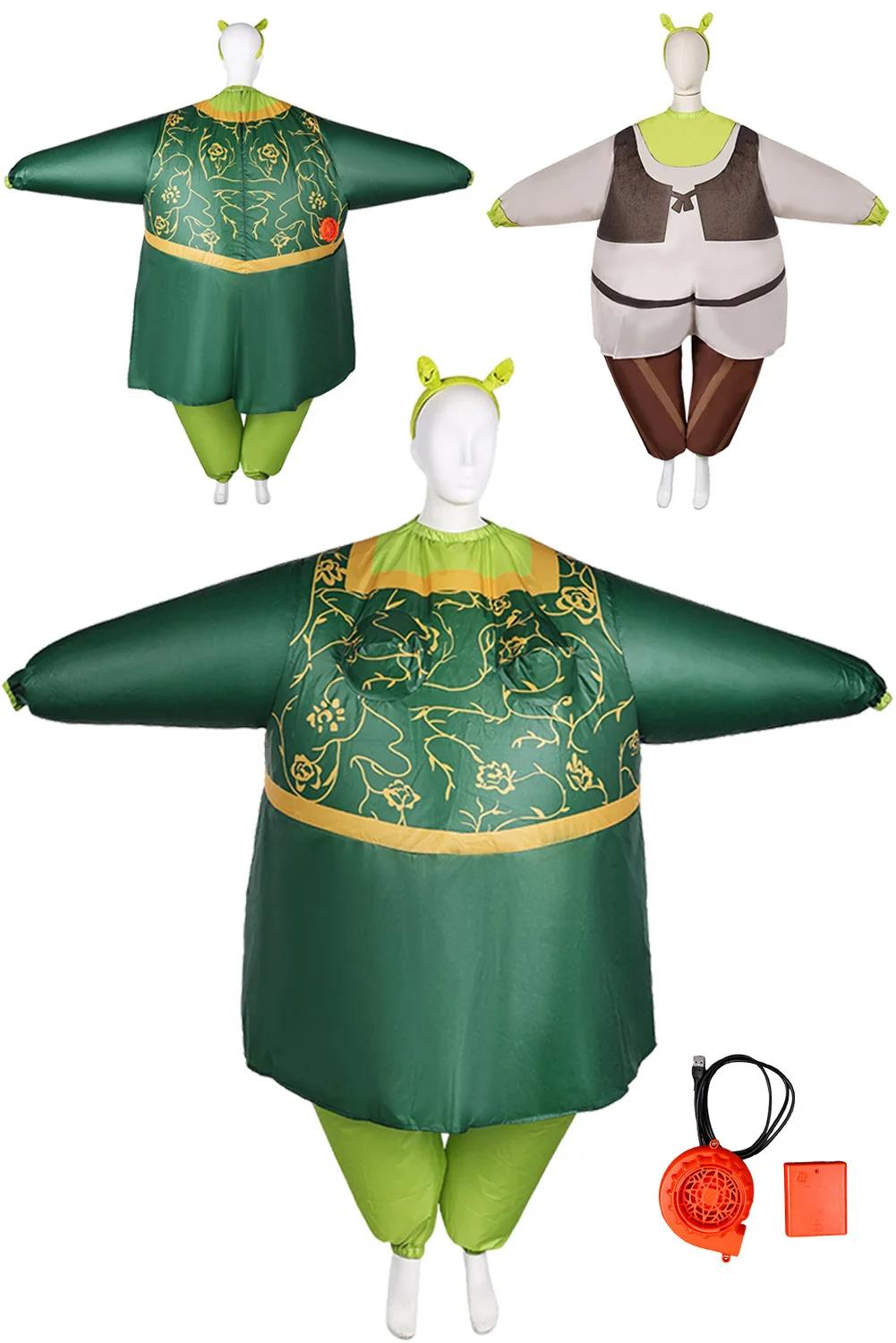 

Fantasia Fiona Cosplay Inflatable Disfraz Costume Cartoon Monster Funny Full Body Air Blow Up Party Celebration Suits Halloween