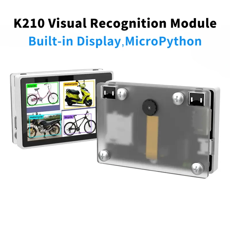 

K210 Visual Recognition Module with 2MP Camera OV2640 and 2.0-inch LCD Capacitive Touch Screen For DIY Robot Car Kit RaspberryPi