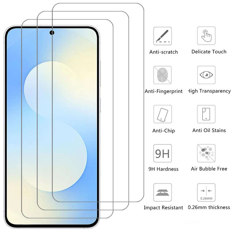 screen protector for samsung galaxy s20 s21 s23 s24 s25 fe edge 5g protective tempered glass on s 20 21 23 24 25 25s 24s 23s f e