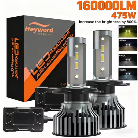 Heyword Car headlight 160000LM 475W h4 led h7 canbus h1 h3 h8 h11 9005 9006 3000k 6000k car auto headlight led lights for car