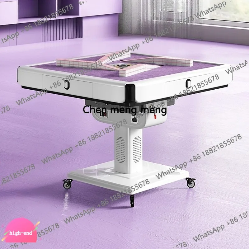 

D5556 Italian Minimalist Folding Mahjong Table Nordic Roller Coaster Automatic Card-Dealing Mahjong Machine Heating Home