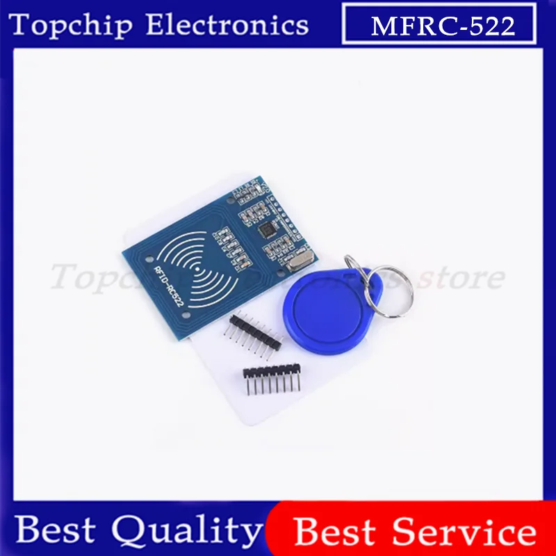 1pcs MFRC-522 RC522 mfrc 522 RFID RF IC card inductive module with free S50 Fudan card key chain MFRC522 For Arduino