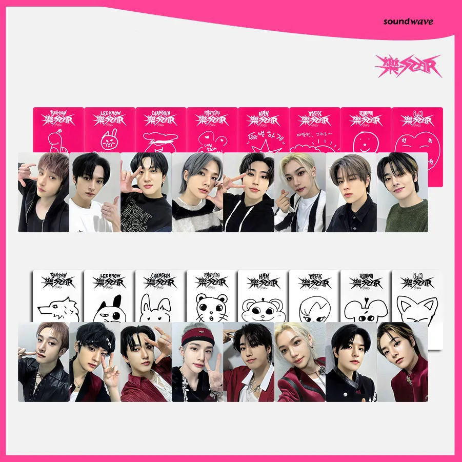 

8pcs Set Skzoo Stray Kids Rock Star Sw4.0 Special Edition Cards Skz Bang Chan Lee Know Han Collection Toy Fans Gift