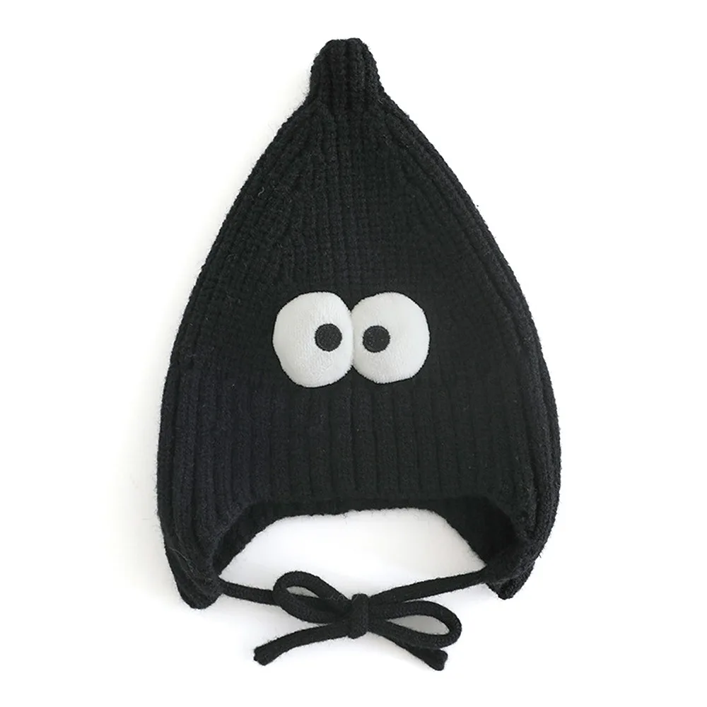 

Cozy Funny Design Kids Knitted Hat Warm with Flaps Winter Beanie Soft Baby Beanie for Baby