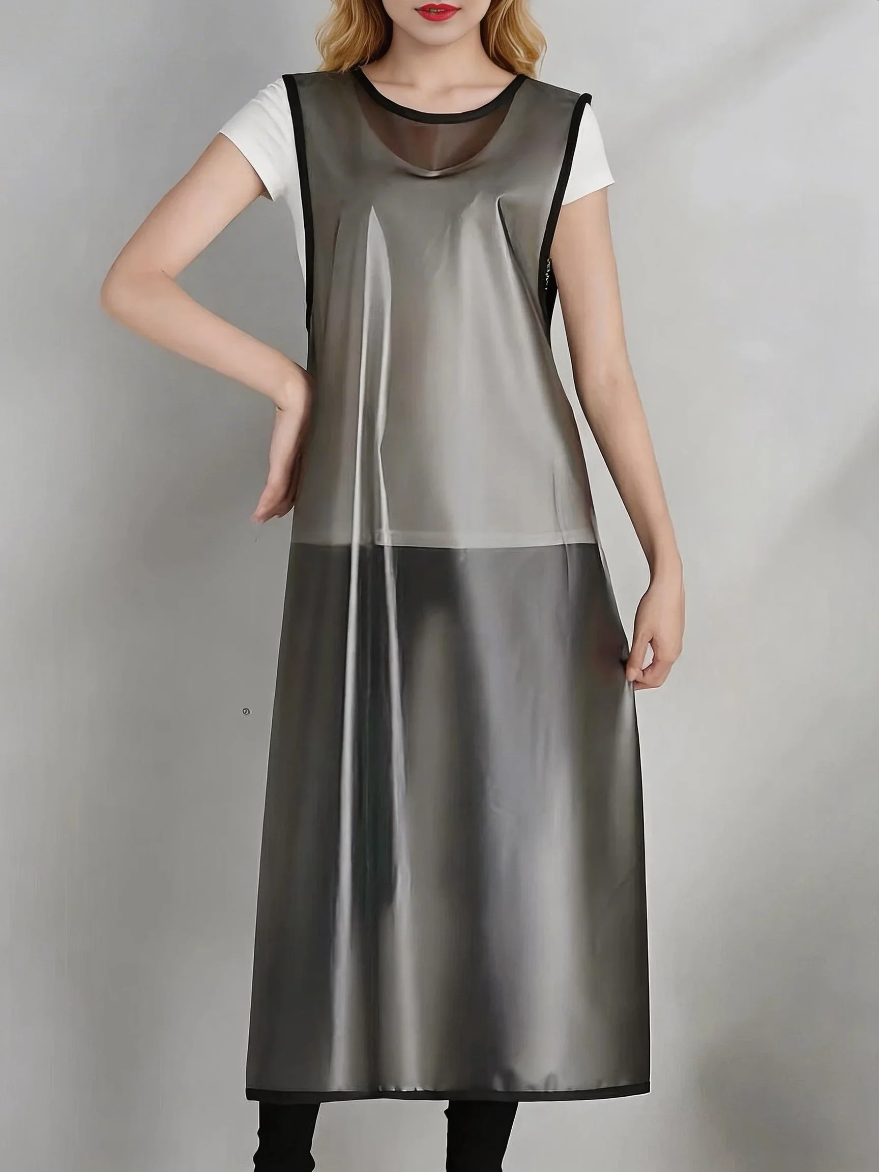 Lightweight PU Apron — Features A Beautiful Drape and A Soft Feel, with An Extra-long, Knee-length Design. Ideal Workwear