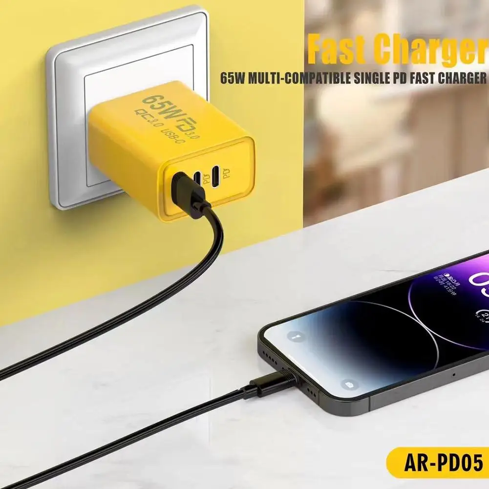 Smartphone PD Fast Charging Charger Dual Type-C  Single USB Multi-port Fast Charging US And European Charging Heads Universal