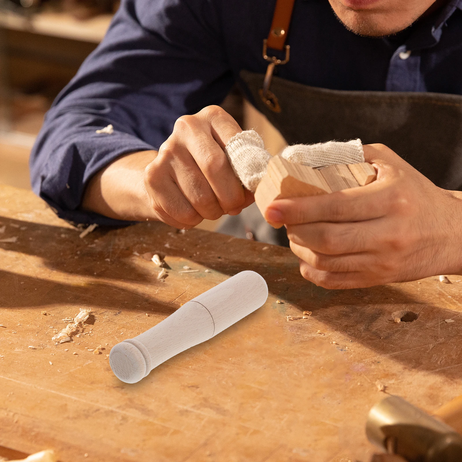 

Wooden Mallet Woodworking Hammer Carving Tools Durable Beech Small Mallet for Carpentry Stamping Striking Craft Hammer