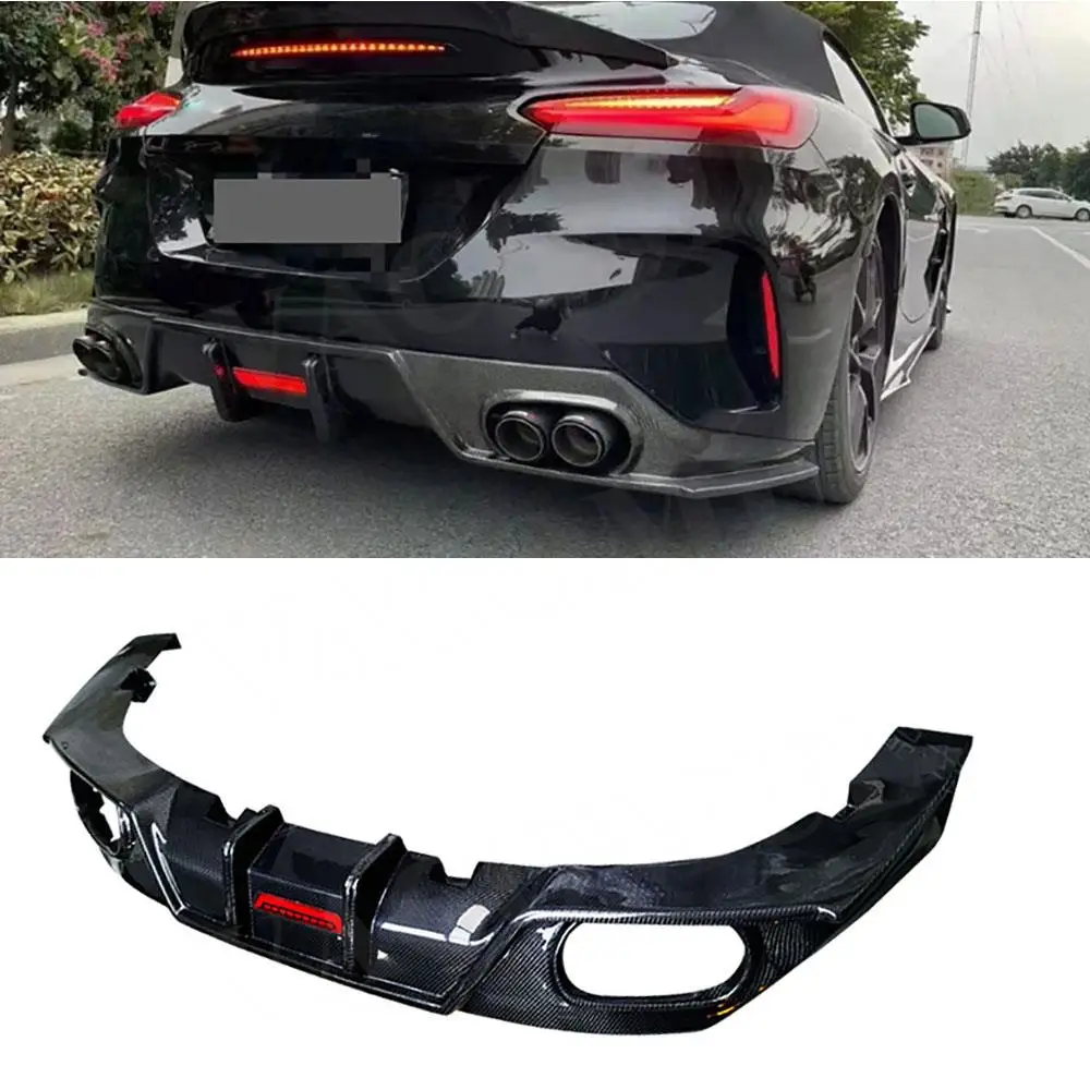 

VACOMUL Carbon Fiber FRP Rear Bumper Lip Diffuser Spoiler With Light for BMW Z4 G29 2019 2020 2021 Rear Lip Spoiler Car Styling