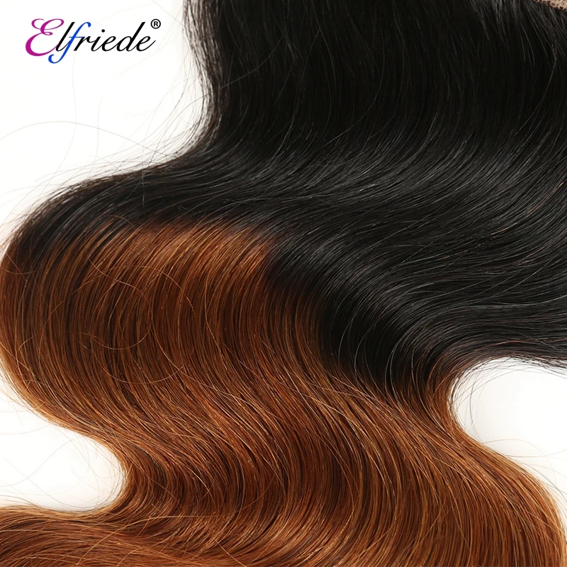 شعر ريمي مموج برازيلي مموج t1b/30 ، شعر طبيعي مع إغلاق ، مجموعة 3 4x4