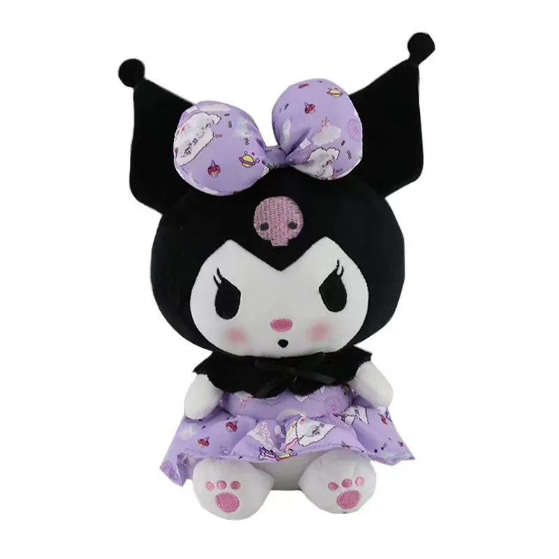 Sanrio Strawberry Kuromi Cuscino Peluche Ragazze Morbido Peluche Giocattoli Fragola Melody Doll Regalo