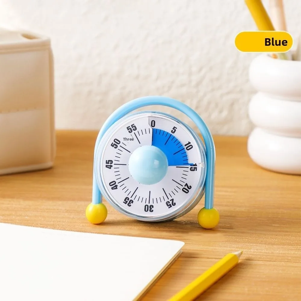 60 Minutes Kitchen Visual Timer Battery Free Adsorbable Mechanical Timer With Stand Self Discipline Children Study Timer