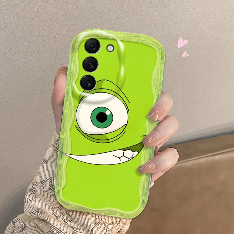 Cartoon Anime Three Eyes For Samsung S24 S23 S21 S20 Ultra Plus FE A73 A72 A71 A51 A31 A05S A05 A04 5G Wave Oil Funda