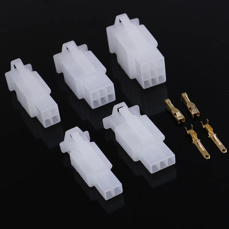 New 5Sets Automotive Electrical 2.8mm 2 3 4 6 9 Pin Crimp Wire Connector Terminal