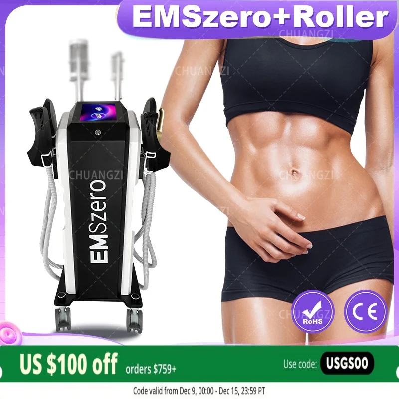 Emszero Hi-emt Face Roller Electromagnetic Stimulation Slimming Machine RF Muscle Sculpting Body Device