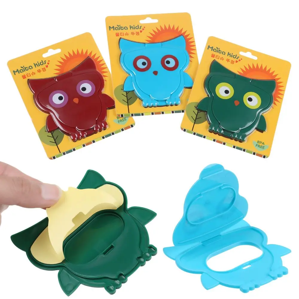 1Pcs Fashion Child Reusable Box Lid Tissues Cover Self-Adhesive Flip Cover Baby Wet Wipes Lid