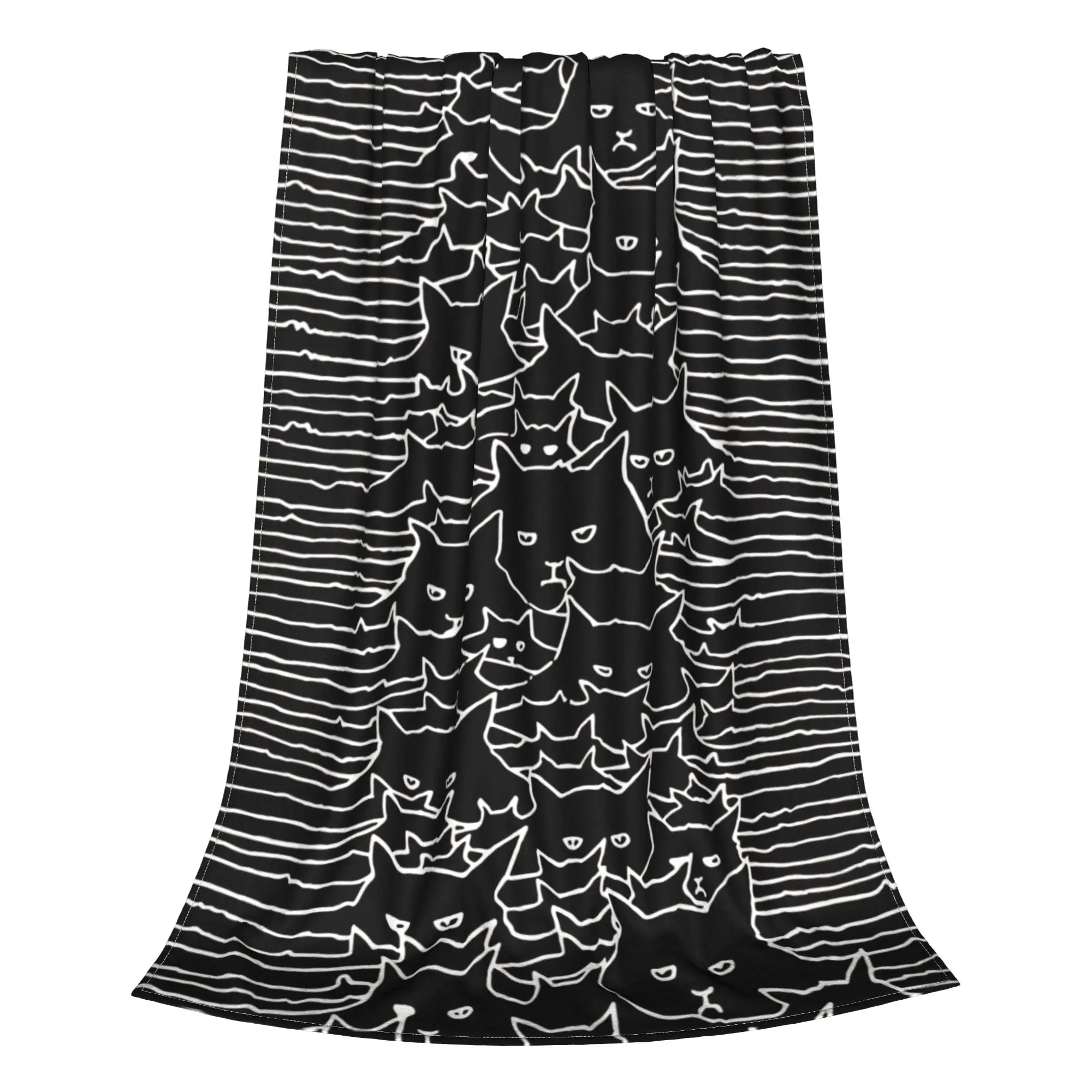 1PC Home Cute Room Decor PAW DIVISION JOY Blanket Throw Blanket Cat meme Novelty Warm Blanket All Season