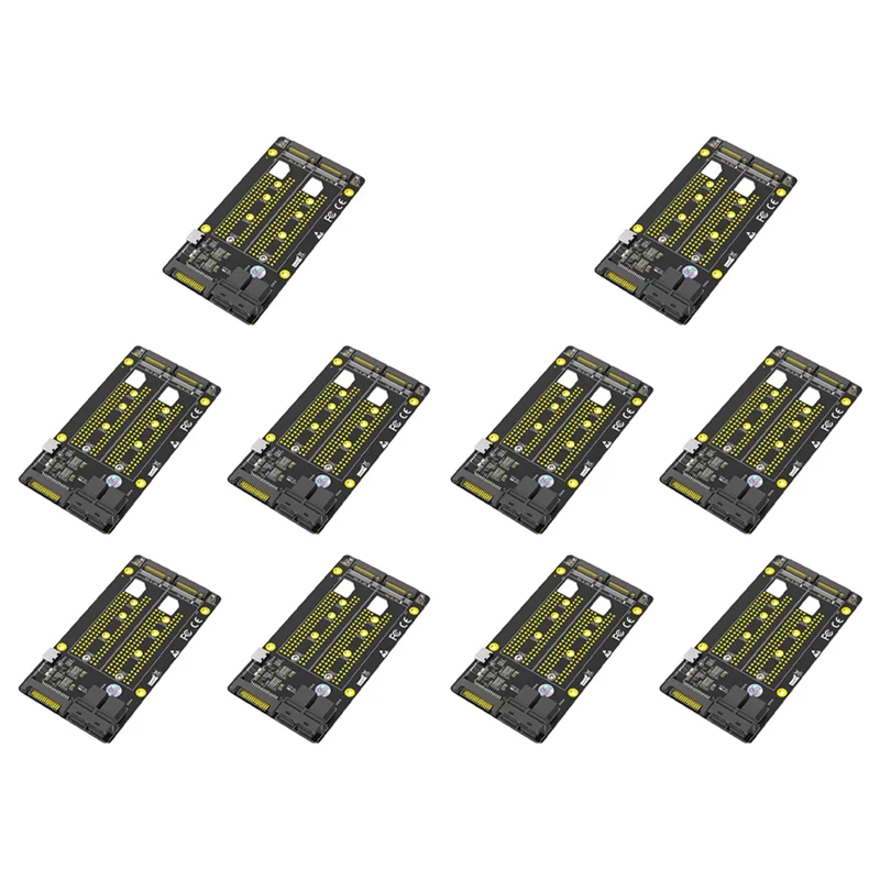 

TA-10X Новая версия Dual M.2 NVME SSD на двойной адаптер SFF-8643