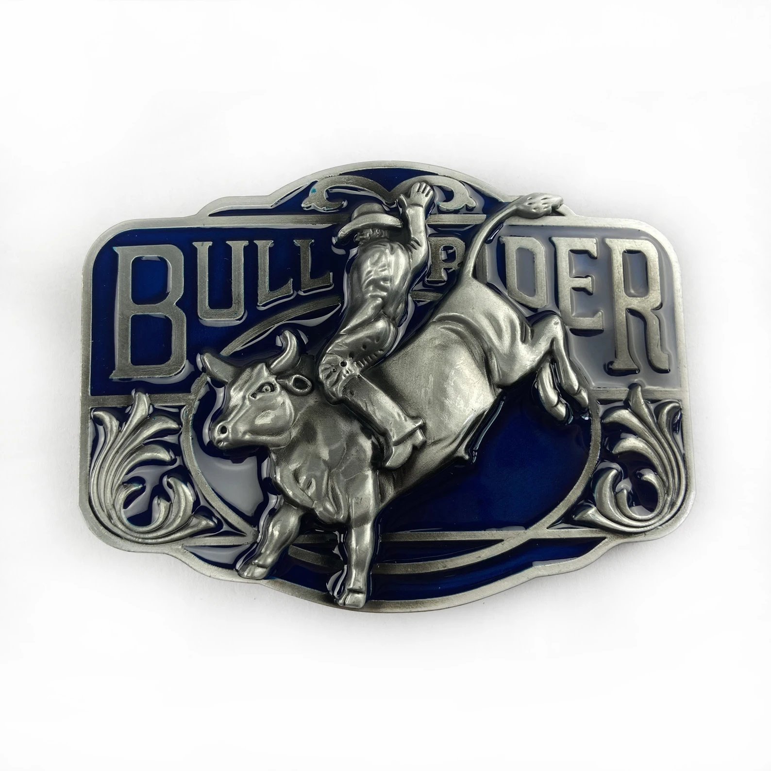 WesBuck Brand Bull Rider Metal New Vintage Belt Buckle Handmade Homemade Accessories Waistband DIY Western Cowboy Rock Style