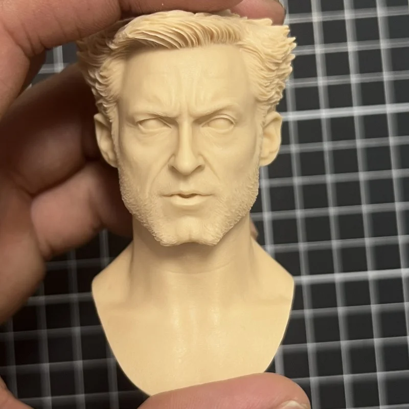 Gorąca Wyprzedaż Głowa Młodego Wilgerta w Skali 1/6 Hugh Jackman Logan Żywica DIY Model Zestaw Figurka Akcji 12 cali Kolekcjonerski Prezent